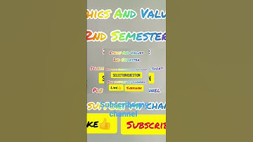Ethics and values|| 2nd semester|| selection Question| #shorts