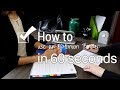 How to in 60 seconds use an optimum binder