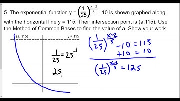 Algebra 2 Exponential Functions Lesson 5 Method of Common Bases HW Review Part 3