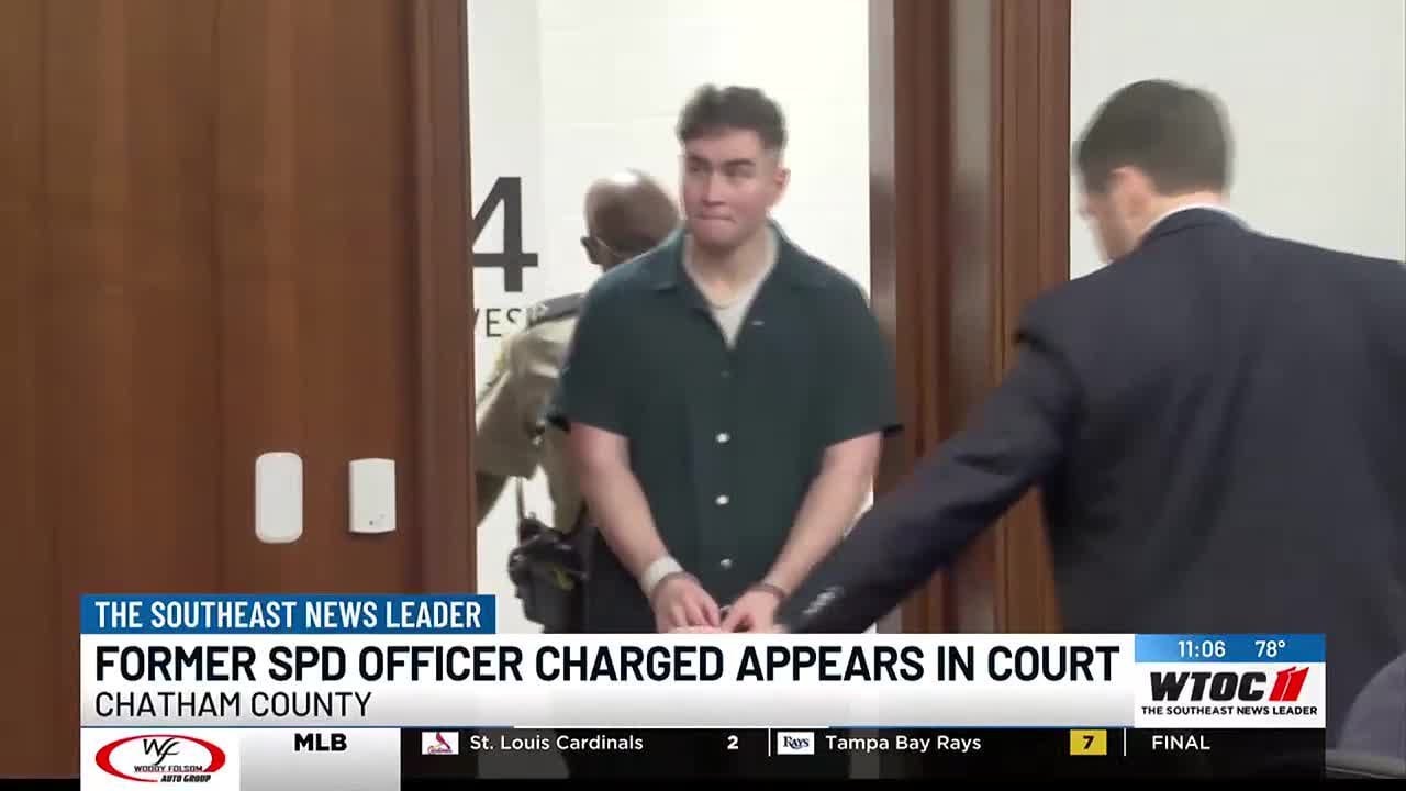 Former Savannah Police officer charged with murder appears in court