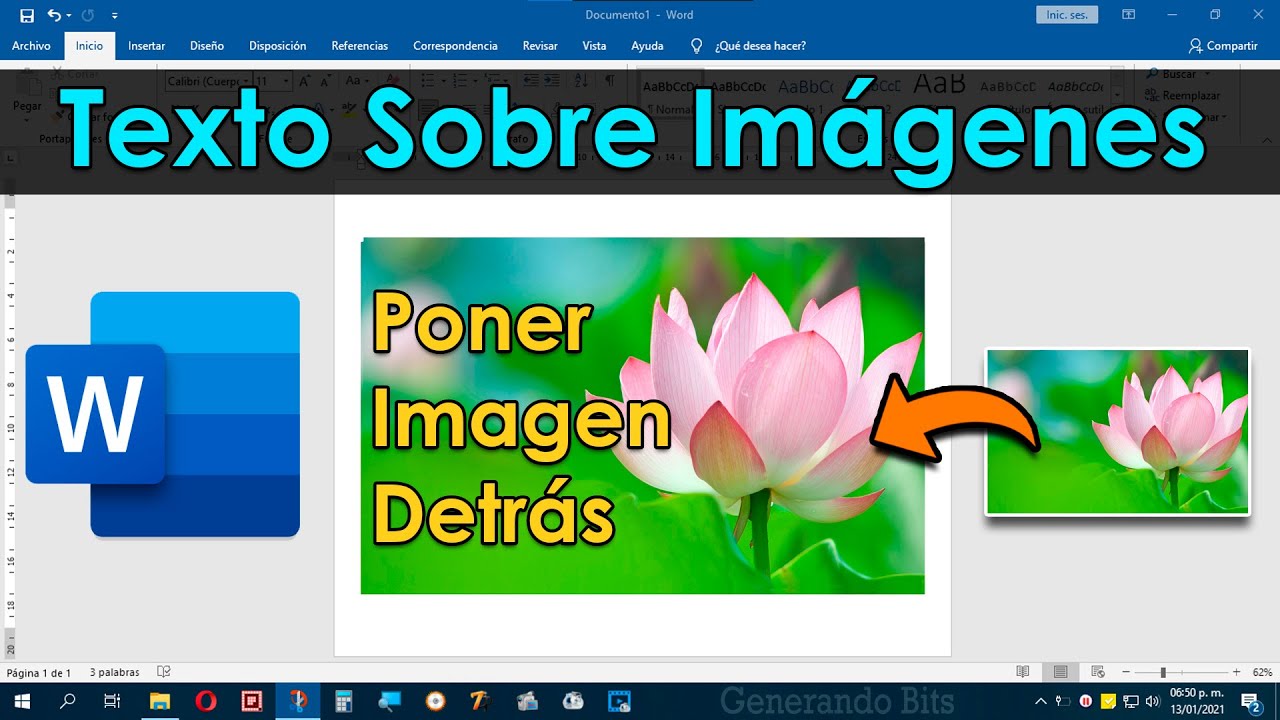 Poner Texto Sobre Una Imagen Letras Encima De Imágenes Word Youtube