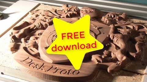 CNC machining a Coat Of Arms relief with DeskProto V7