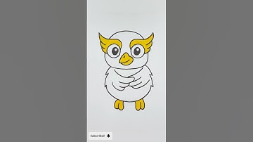 How to Draw a Cute Owl Step By Step 🦉