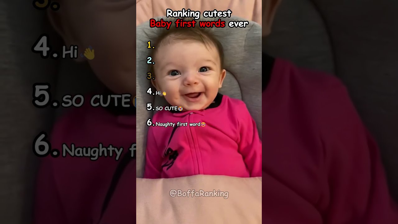 Ranking Cutest Baby First Words Funny Cute Babies