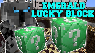 Minecraft: EMERALD LUCKY BLOCK (BLOCK OF PURE EPICNESS!) Mod Showcase