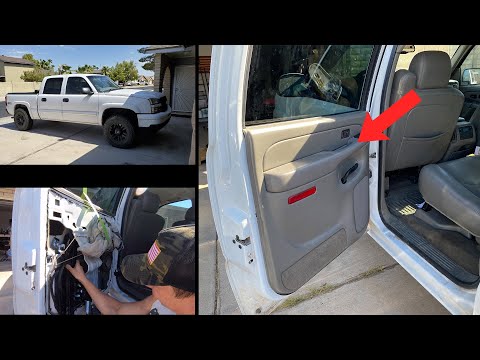 How to Replace Rear Driver Side Window Regulator 2005 Silverado Chevy | 99-06 GMC Sierra
