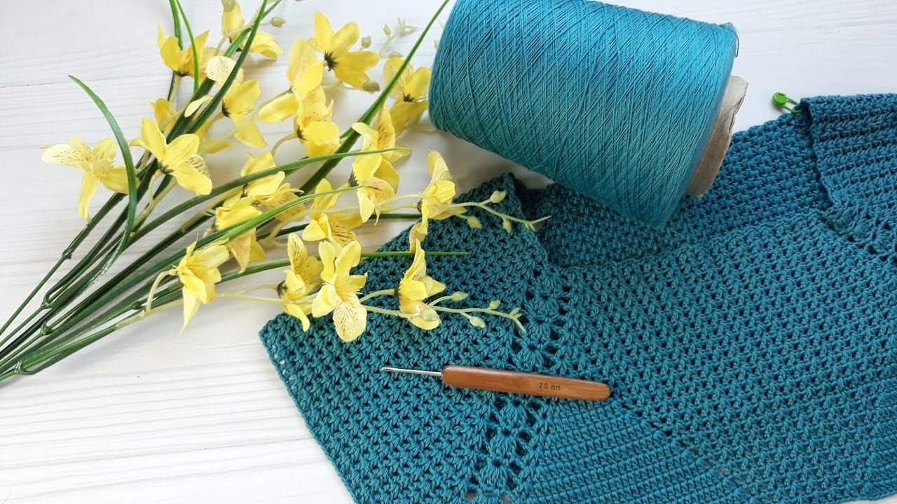 Топ крючком с филейной мережкой. Часть 3. Лиф (второй вариант).