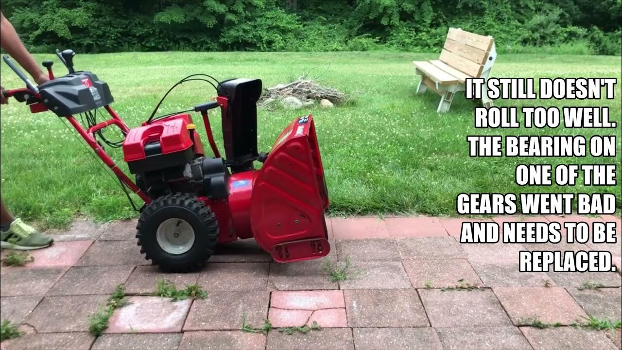 TroyBilt Storm 8526 Snow Thrower (Second tune up) YouTube