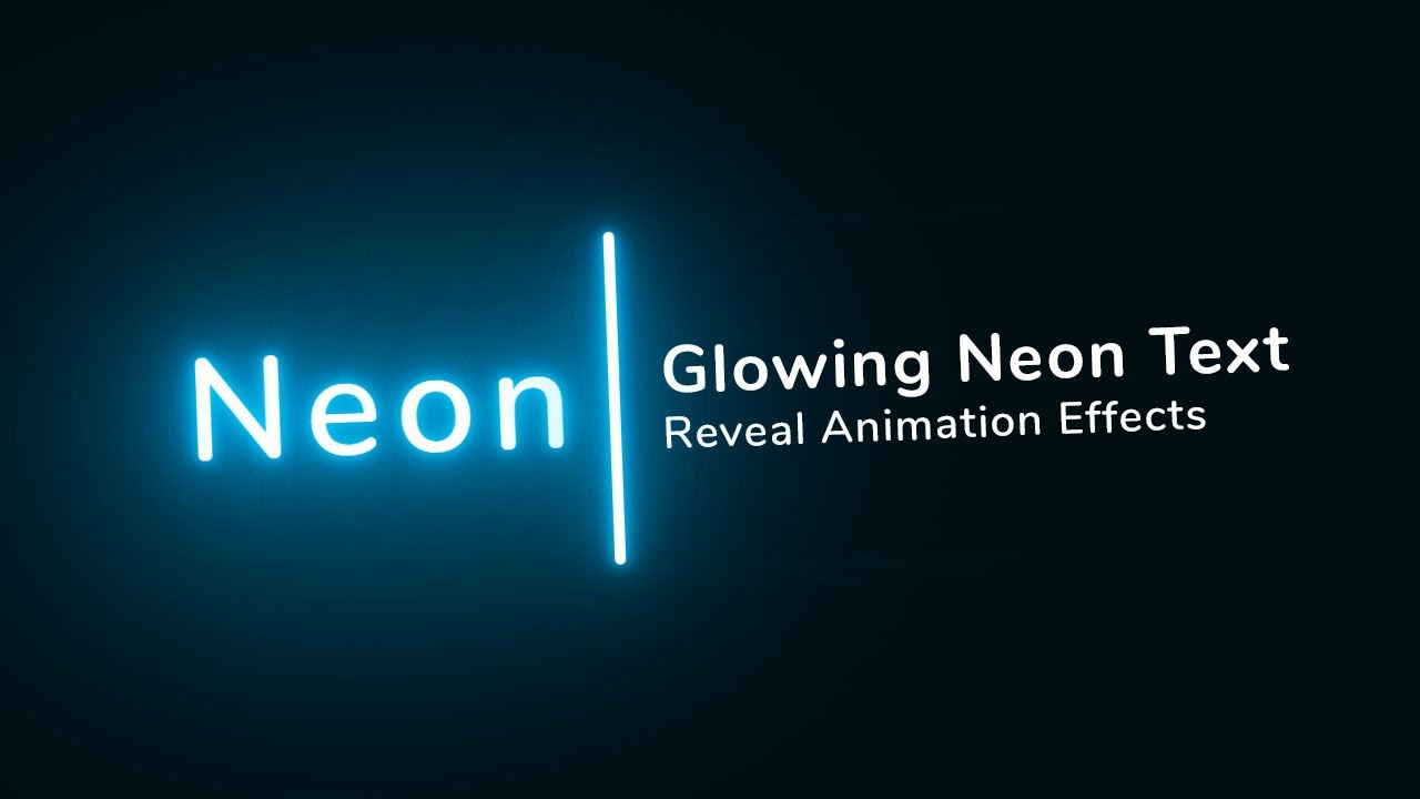text html  New  Glowing Neon Light Text Reveal Animation Effects | Html CSS