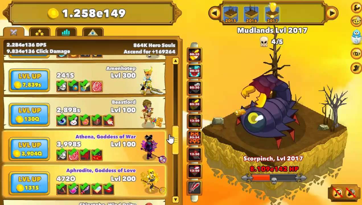 Clicker Heroes The Late Game Level 2000 Ascension & 1