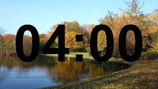 4 Minute Autumn Timer with Relaxing Piano Music and Alarm. screenshot 5