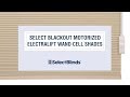 Select Blackout  Motorized ElectraLift Wand Cell Shades from SelectBlinds.com