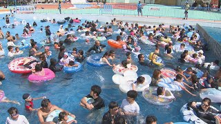 夏到来！関東甲信越で梅雨明け　真岡市の一万人プールは多くの人でにぎわう