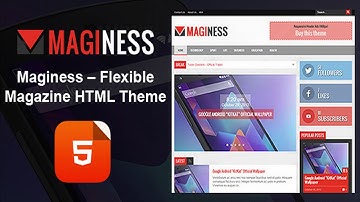 Maginess - Magazine HTML Template | Themeforest Website Templates and Themes