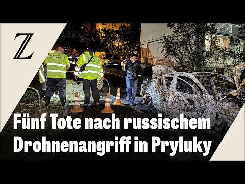 Zahlreiche Verletzte und Tote nach russischen Drohnenangriffen in der Ukraine