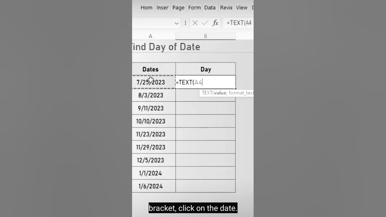 Find Day Of Date