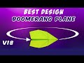 Best Paper Boomerang Plane Easy | how to make a paper airplane that comes back to you Tutorial
