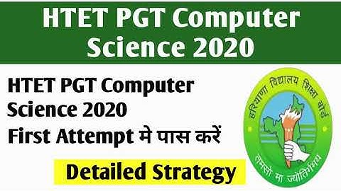 HTET PGT COMPUTER SCIENCE 2020 HOW TO PASS IN 1ST ATTEMPT | DSSSB TGT-PGT COMPUTER SCIENCE