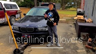 How to install coilovers on a BMW e46