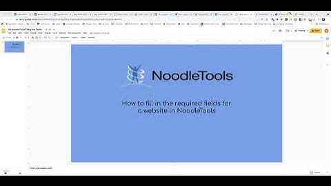 CCSF Library | #4 - Filling in NoodleTools Citation Fields