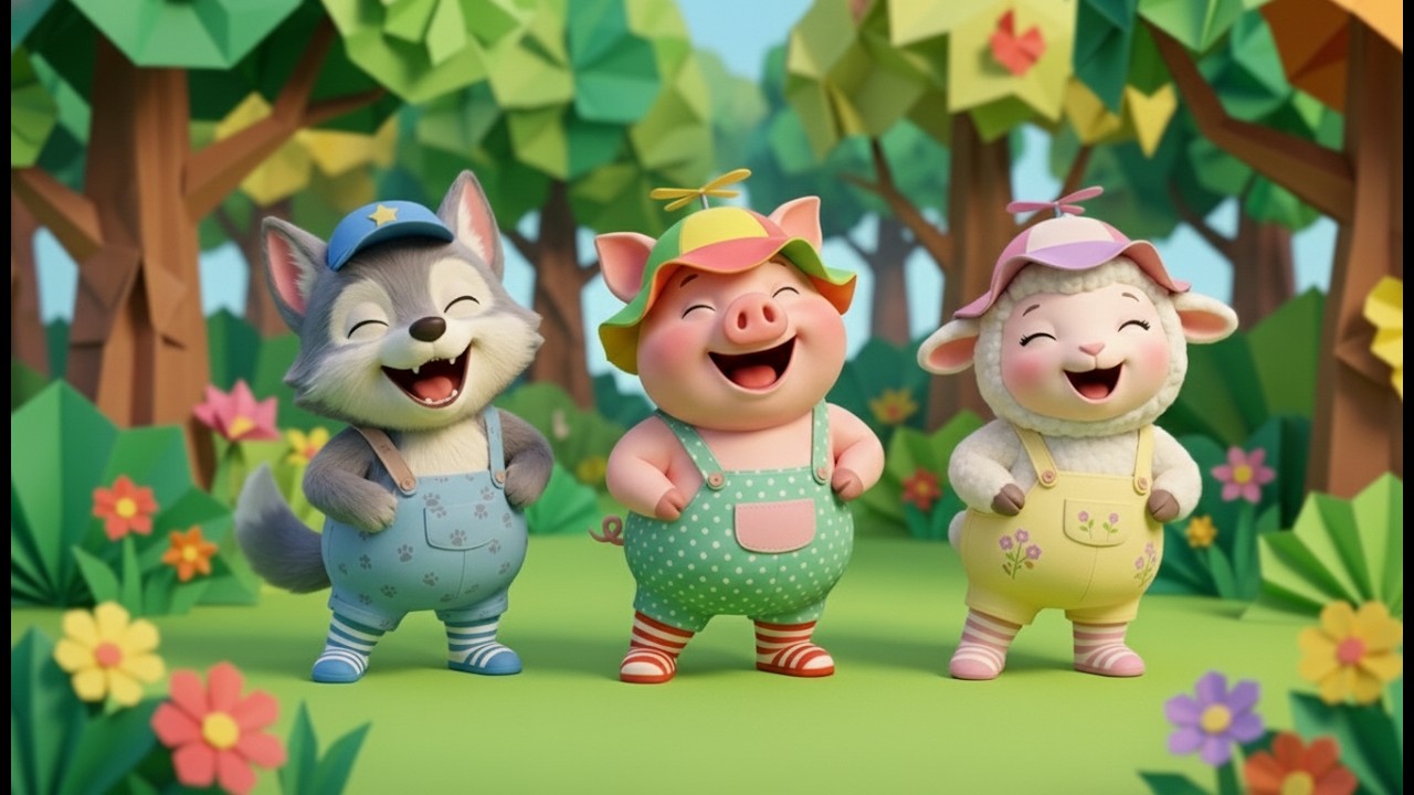 Pig and Friends: The Secret Paper Forest! 🌳 | Kids Song | Franklin's Farmhouse Fun Songs