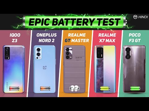 Realme GT Master vs X7 Max, Poco F3 GT, Nord 2 Battery Drain Test | Charging | SD778G Gaming Test