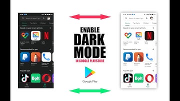 HOW TO ENABLE & DISABLE DARK MODE IN GOOGLE PLAY STORE  (2022)