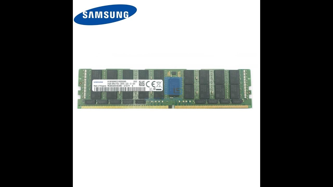 M386A8K40CM2-CTD Samsung 64GB DDR4 Load Reduced ECC PC4-21300 2666MHz ...