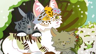 Speed Paint Of My And My Friends Warrior Cats Ocs 3 Silverface, Rosespiritmine, Keeneye