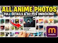 All Anime Photos Collection 😍 | 60 PCS Anime Polaroid Unboxing | Meesho Anime Cards Review