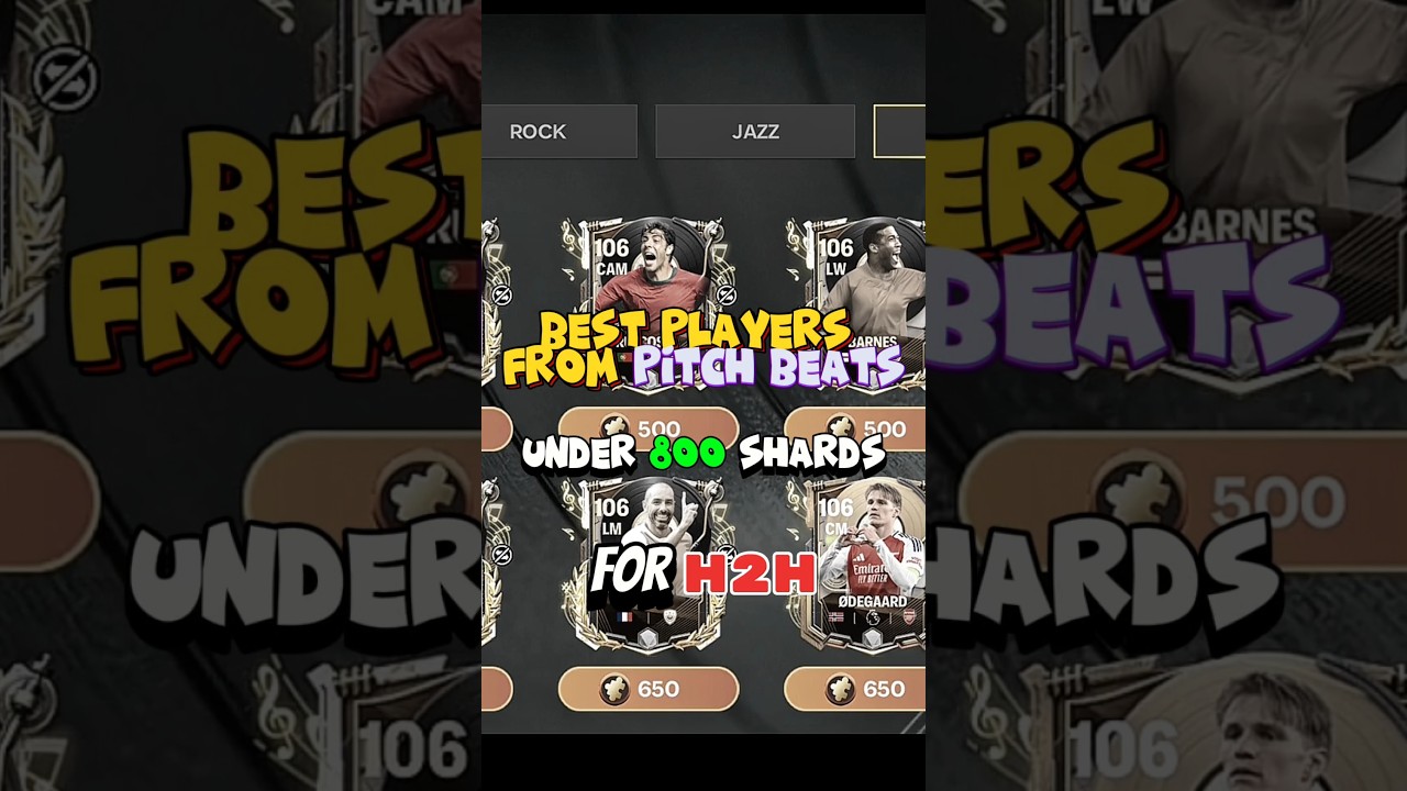 Best players from pitch beats event under 800 shards 