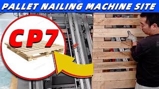 How the Epal Common Use CP7 Type Wood Pallet Nailing Machine Works?