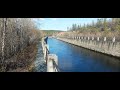 Отводной канал Нивских ГЭС в близи КАЗа. Мурманская область г. Кандалакша