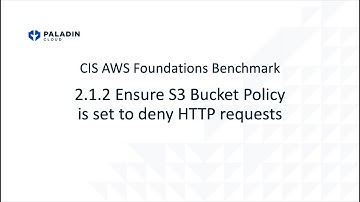 Ensure S3 Bucket Policy is set to deny HTTP requests
