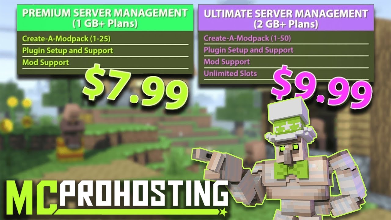 Introducing the Server Management Packs from MCProHosting! - YouTube