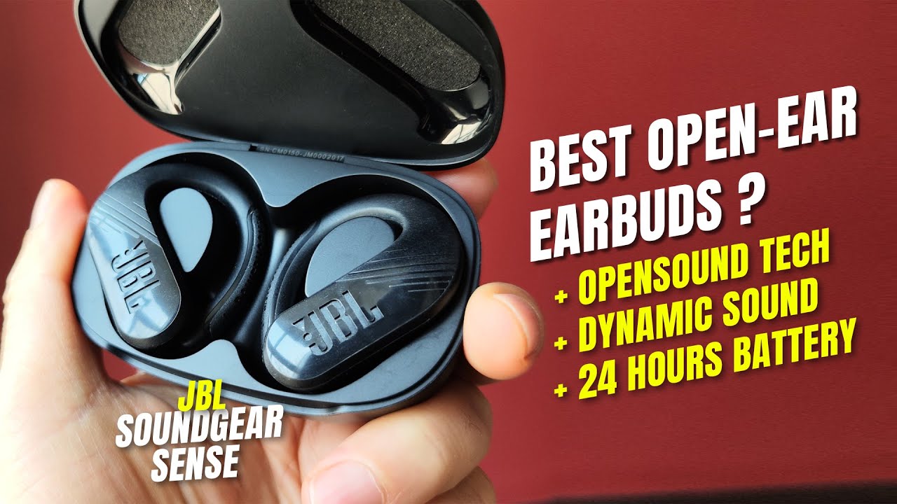 JBL Soundgear Sense Earbuds Review: The Best Open-Ear Earbuds for Bass  Lovers? - YouTube