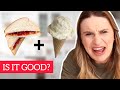TRYING WEIRD FOOD COMBINATIONS (PB & J and Ice Cream)
