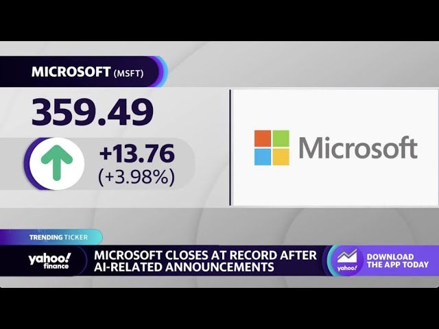 Microsoft Stock Closes At All-Time High After Revealing New AI-Powered  Platform