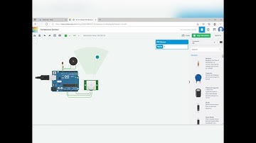 creating a burgler alarm in tinkercad by M V Karthikeya,21ME10046