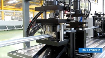 Roll Forming – J profile garage door tracks roll forming line PF16 | AMOB