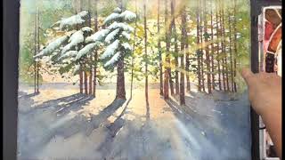 Winter Trees - Watercolor Lesson with Karlyn Holman