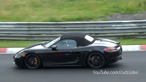 2017 Porsche Boxster Facelift Testing on the Nurburgring