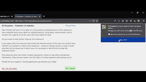 Mozilla Firefox, Chrome Store Foxified, Chrome Web Store and a non-signed extension