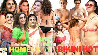 Bengali Midage Lady Sweta's Bikini Love | Bengali boudi bikini hot | Traditional vs Bikini look | MB