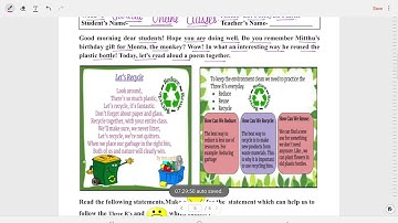 Class 4 Reading Campaign Worksheet 34 Week 6 (26/2/22)