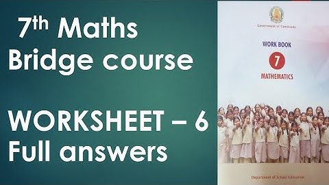 7th bridge course maths worksheet 6 full answers hiba maths