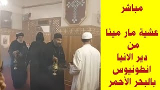 مباشر .. عشية مارمينا من دير الانبا انطونيوس بالبحر الأحمر