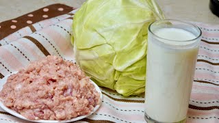 KEFIR + FARSH + CABBAGE! It is a masterpiece! What to cook  for dinner,  or for a holiday!