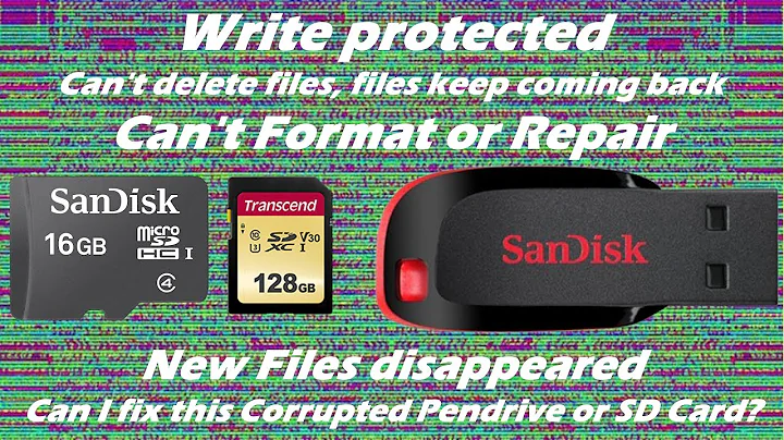 Removing Write Protection from Pendrive or SD Card