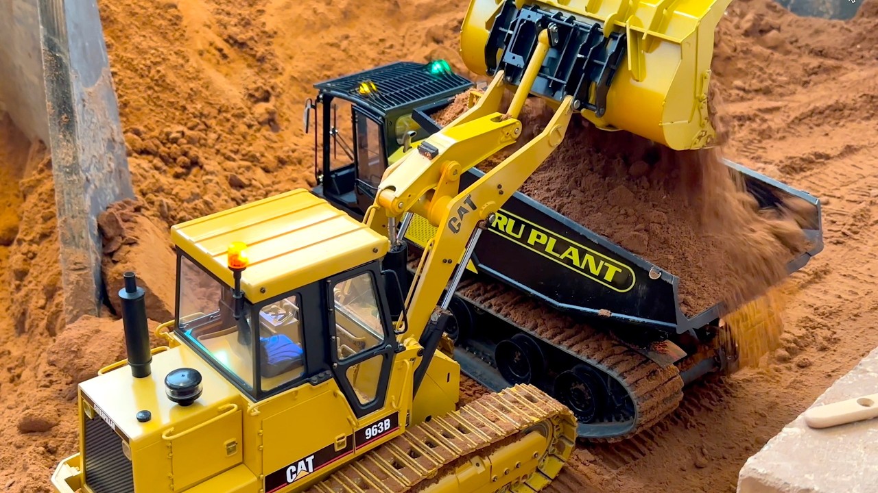 Rc Structure Machine Amazing RC Machines buiding a road at the Construction-Site! - YouTube